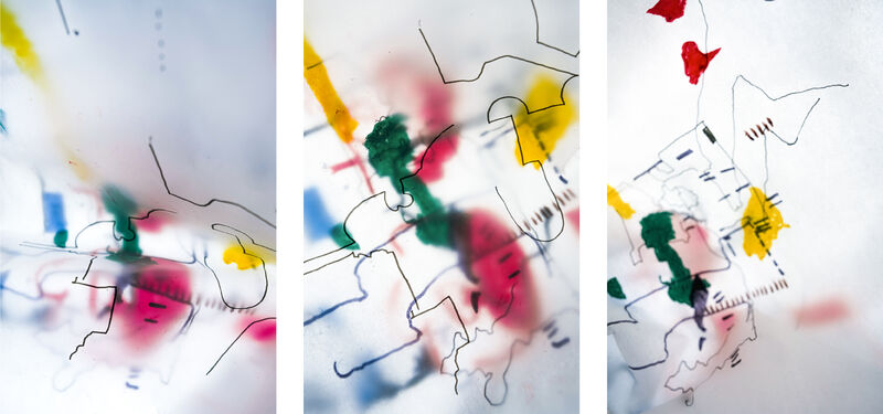 Untitled Vol. 02-M10. No. I-III (Layer Paintings - Series) - a Photographic Art by Leon Vohl